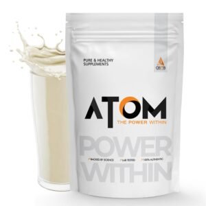 AS-IT-IS ATOM Raw Whey Protein 1kg with Enzymes
