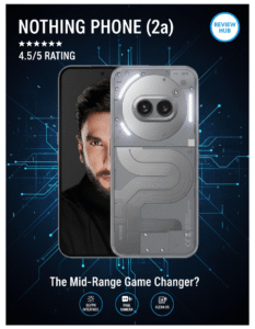 Nothing Phone (2a) Plus (Grey, 8GB RAM, 256GB Storage) | Up to 16GB RAM | Dimensity 7350 Pro 5G Processor | 50MP + 50MP | 50MP Front Camera | 6.7" AMOLED Display | 56 Minutes Charge of 100%